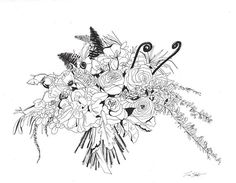 236x183 Custom Bouquet Painting Free Shipping Flower Painting