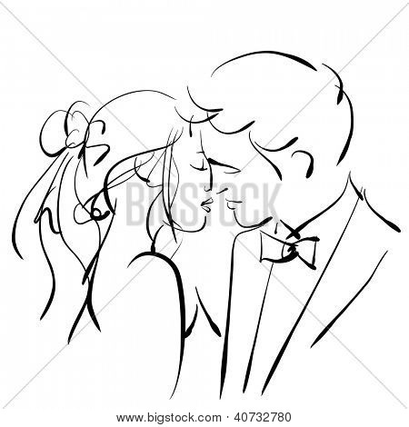 450x470 Art Sketching Beautiful Kiss Young Image Amp Photo Bigstock