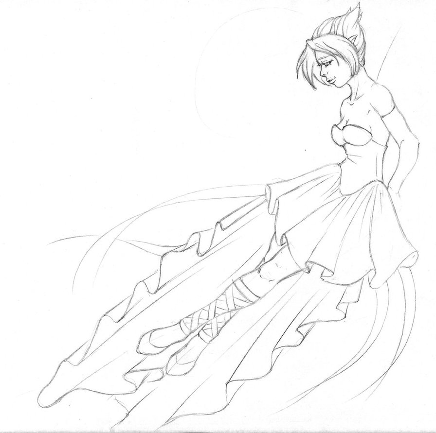 896x891 Fairy Bride Wip Sketch By Tiffanytiger