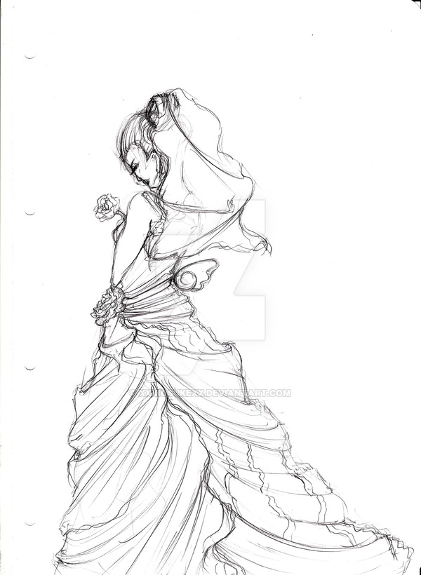 600x820 Sad Bride By Xxkiosukexx