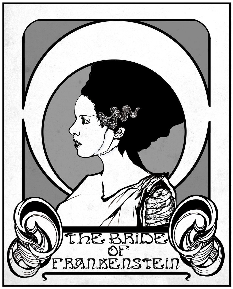 900x1117 Bride Of Frankenstein By Alf Sims