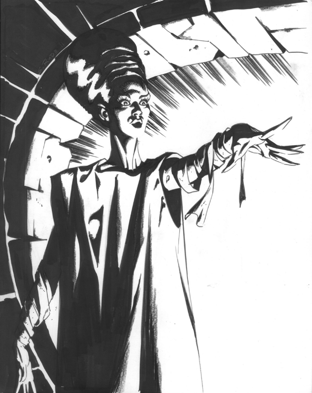 993x1250 Bride Of Frankenstein, In Steve Rude's Sketches 2011 Comic Art