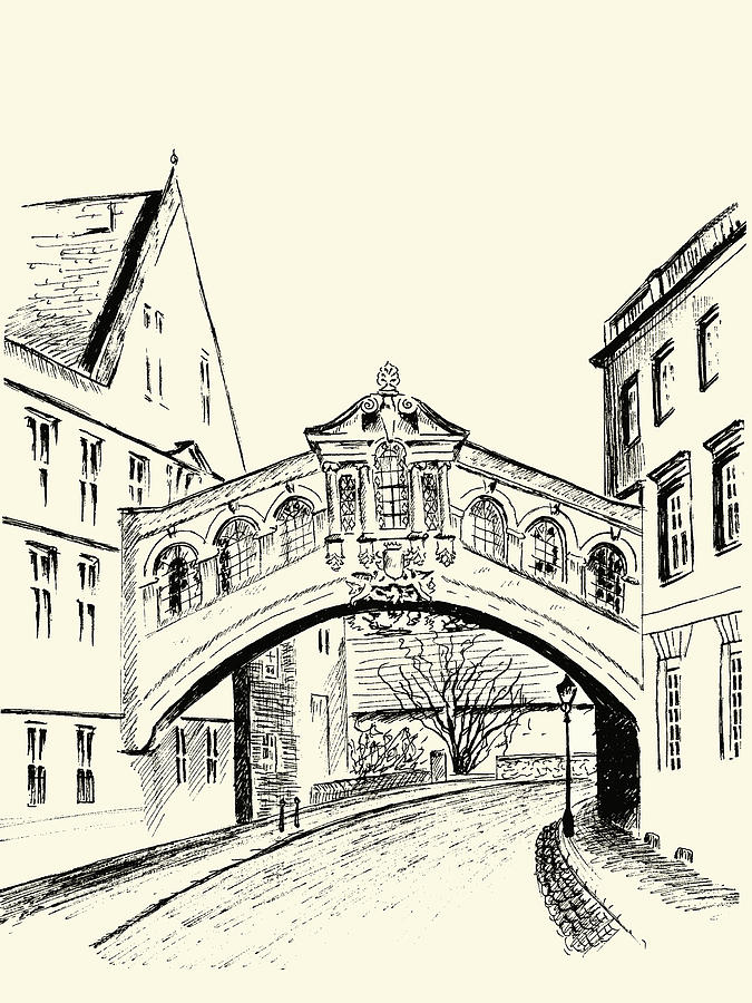 675x900 Bridge Of Sighs Drawing By Elizabeth Lock