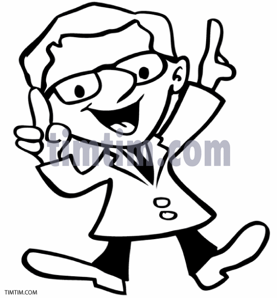 544x587 Free Drawing Of A Bright Idea Man Bw From The Category Computers