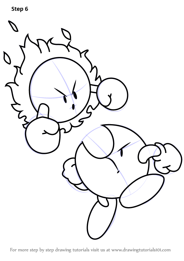 596x843 Learn How To Draw Mr. Shine And Mr. Bright From Kirby (Kirby) Step