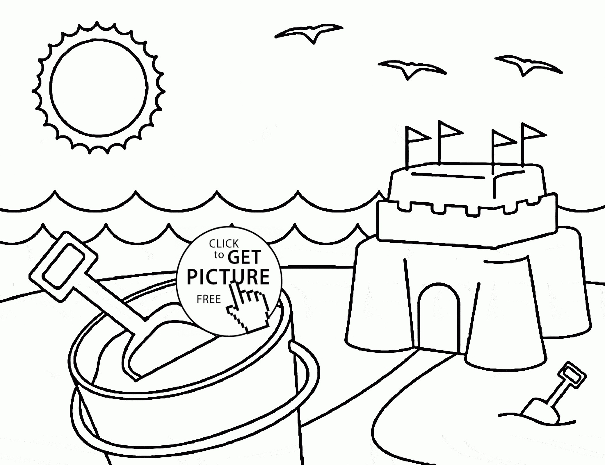 2080x1600 Summer Coloring Pages With Sun For Kids Awesome Drawing Summer