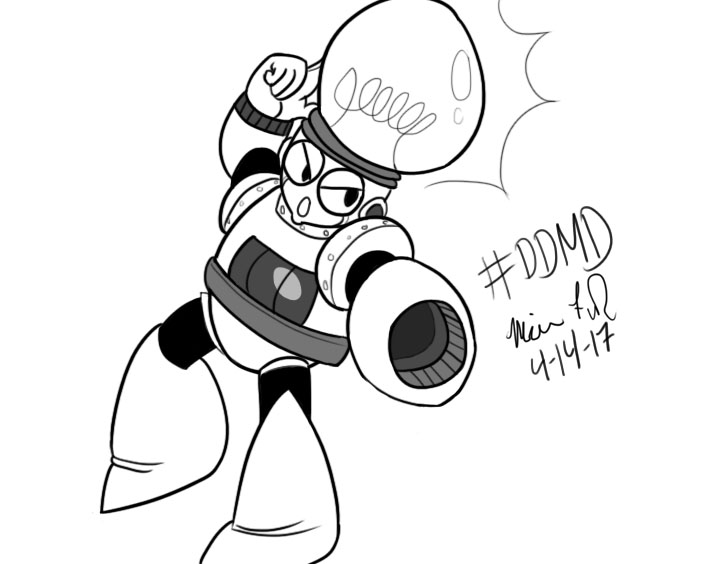 709x564 Draw Mega Man Day 2017 Bright Man By Sweetredbon
