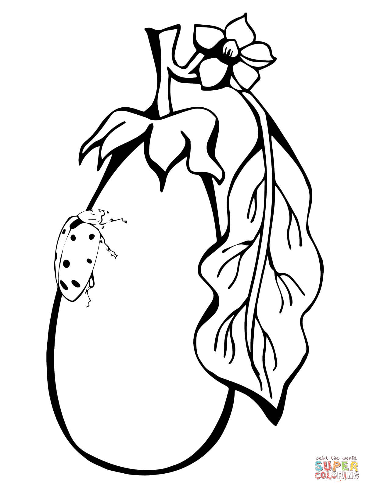 1200x1600 Eggplant Coloring Pages Free Coloring Pages