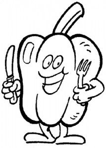 214x300 Printable Vegetable Happy Face Brinjal Coloring Page