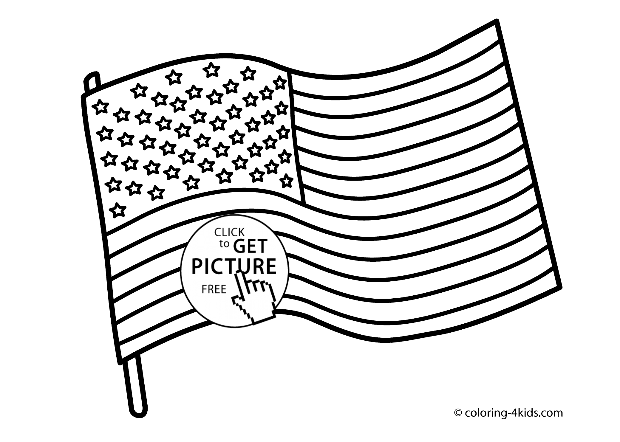 2079x1483 Usa Flag Coloring Pages, Usa Independence Day Coloring Pages