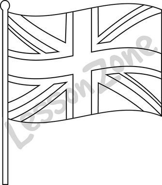 335x381 British Flag Clipart Black And White