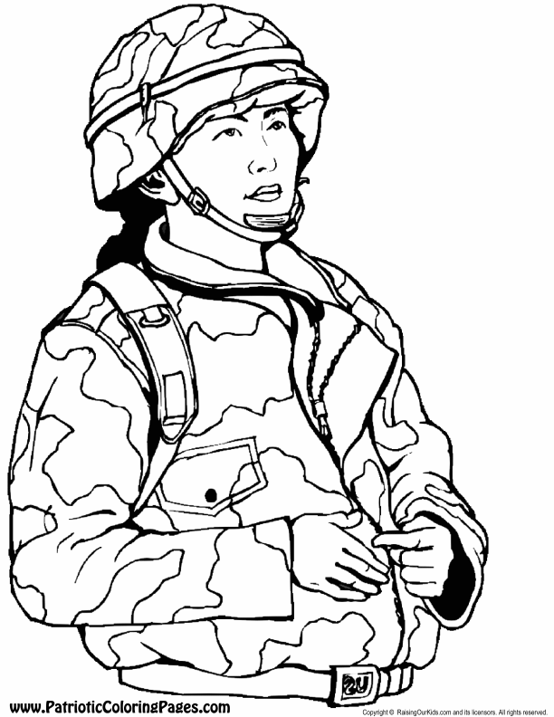612x792 Coloring Pages Of Army Soldiers