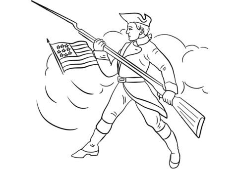 480x342 Continental Army Soldier Coloring Page Free Printable Coloring Pages