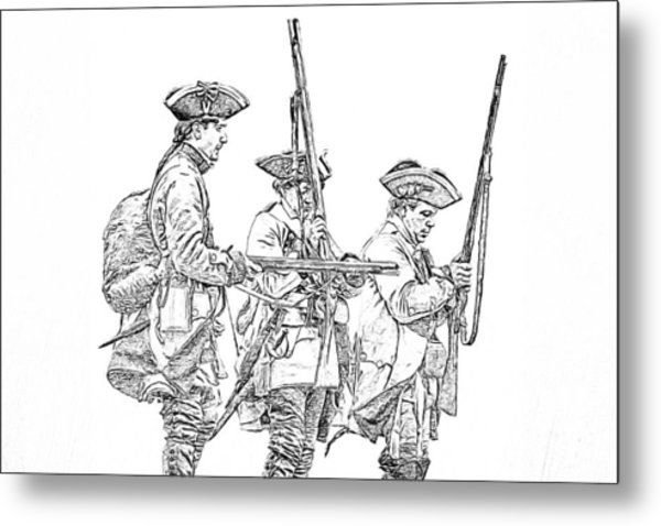 600x478 French And Indian War British Soldiers Sketch Digital Art By Randy