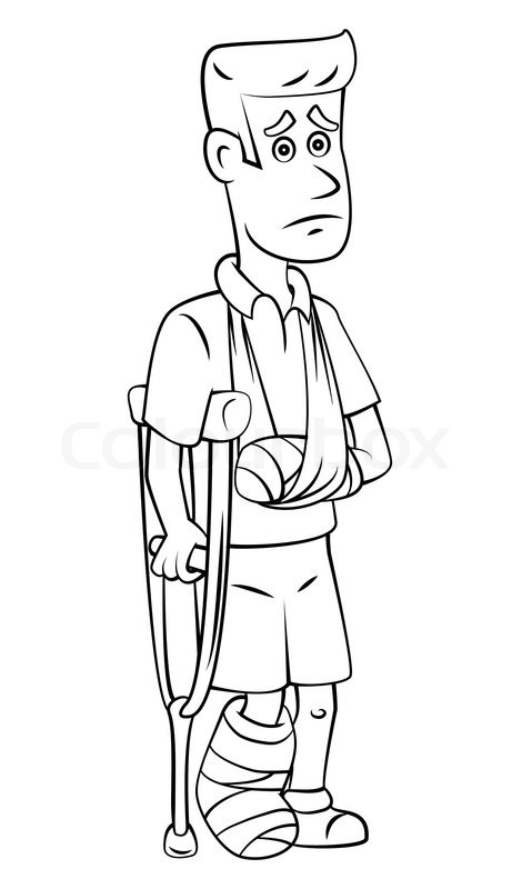 470x800 Broken Leg Stock Vector Colourbox