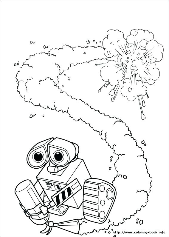 567x794 Wall E Coloring Page Wall E Coloring Page Cartoons Wall E Broken