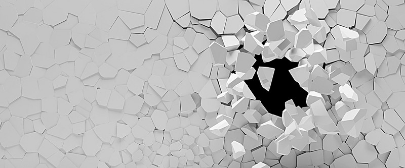 800x333 Broken Hole In The Wall Texture Background, Broken Wall, Holes