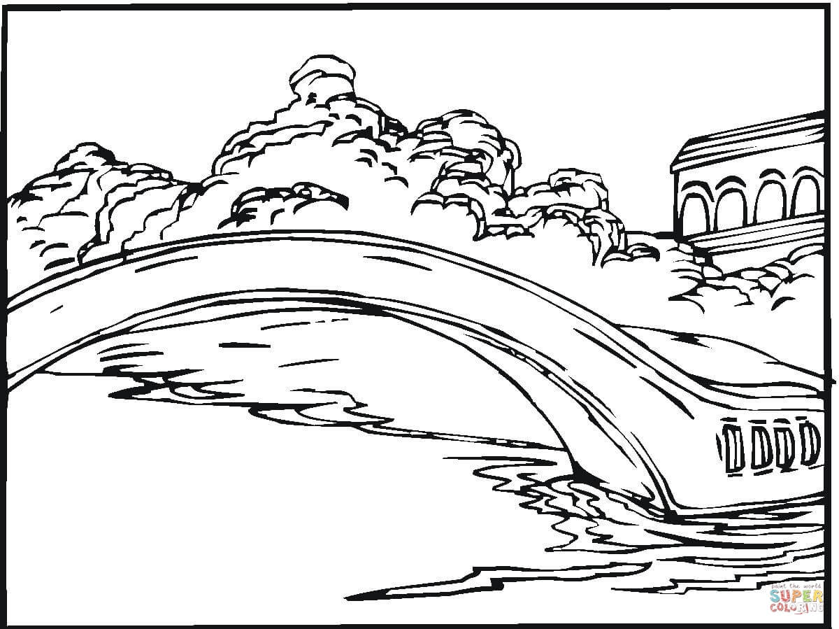 1200x899 Bridge Coloring Pages Free Printable Pictures