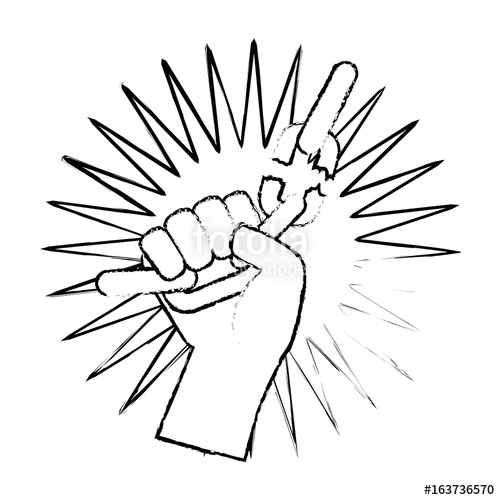 500x500 Hand Grabbing A Broken Chain Icon Over White Background Vector