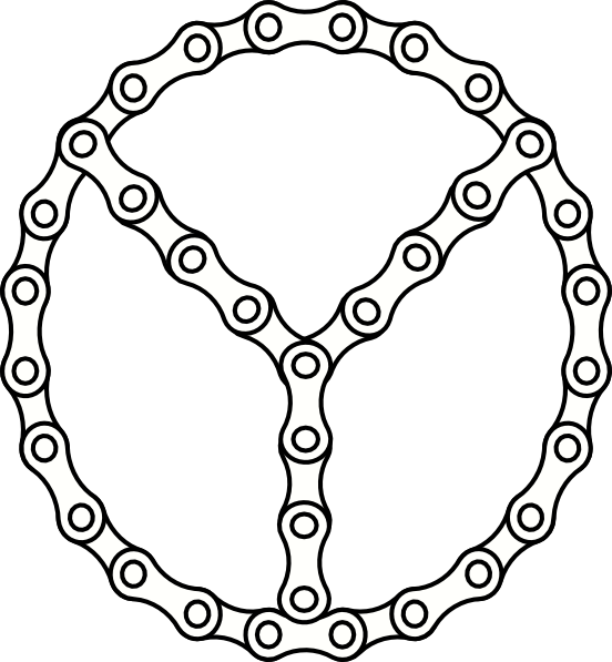 552x597 Peace Chain Links Clip Art