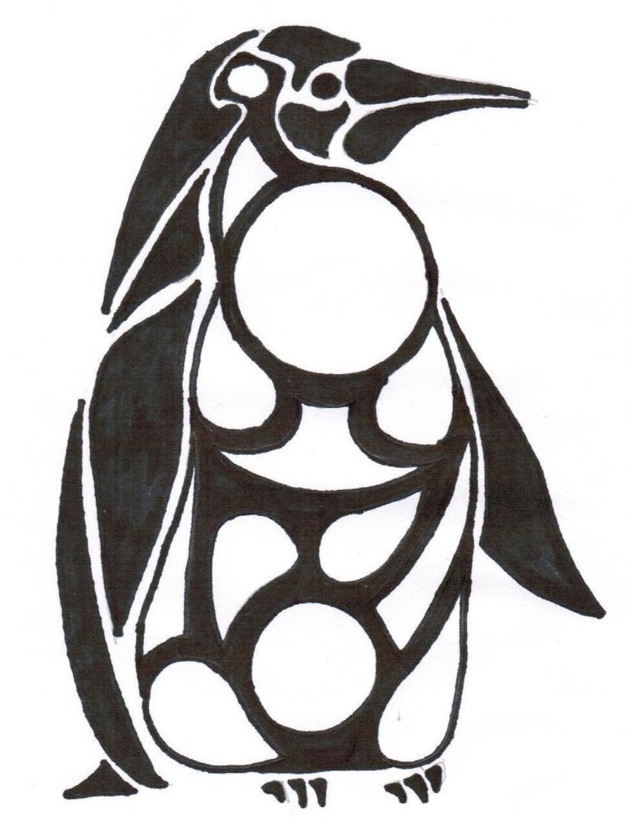 900x1184 Penguin By Broken Chain Designs