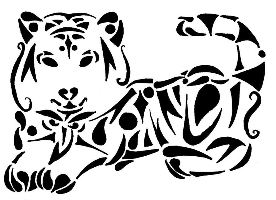 900x654 Tiger By Broken Chain Designs