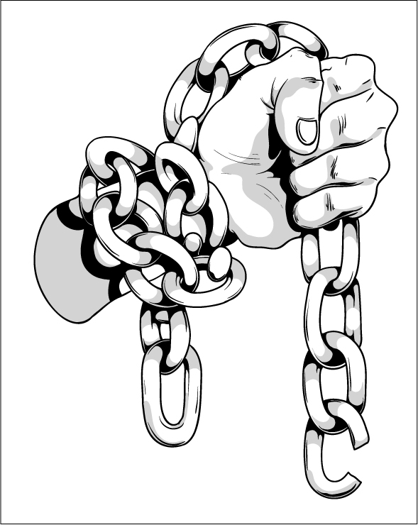 589x740 Hand In Chains By T3hspoon