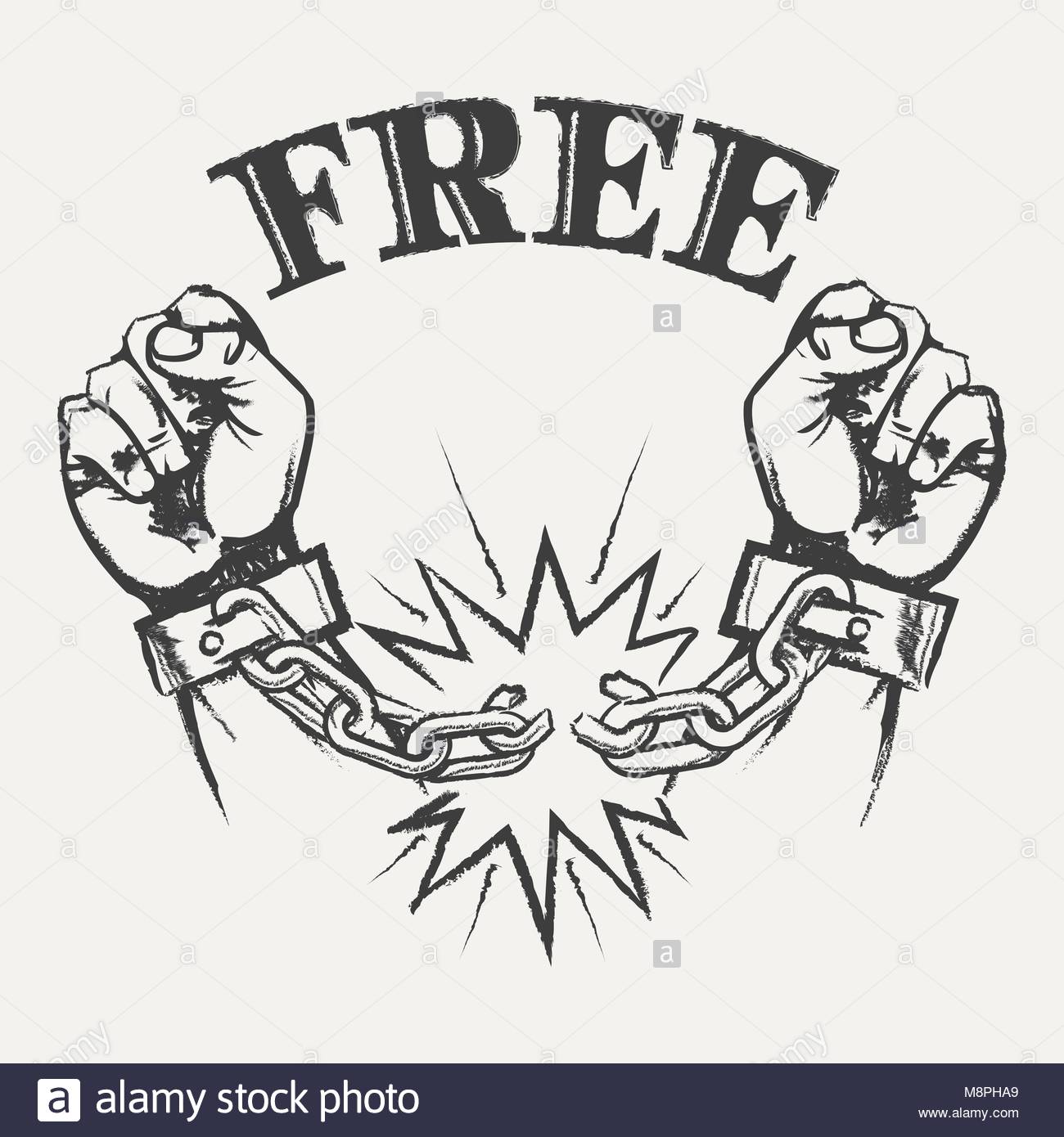 1300x1390 Broken Chain Hands Freedom Stock Photos Amp Broken Chain Hands