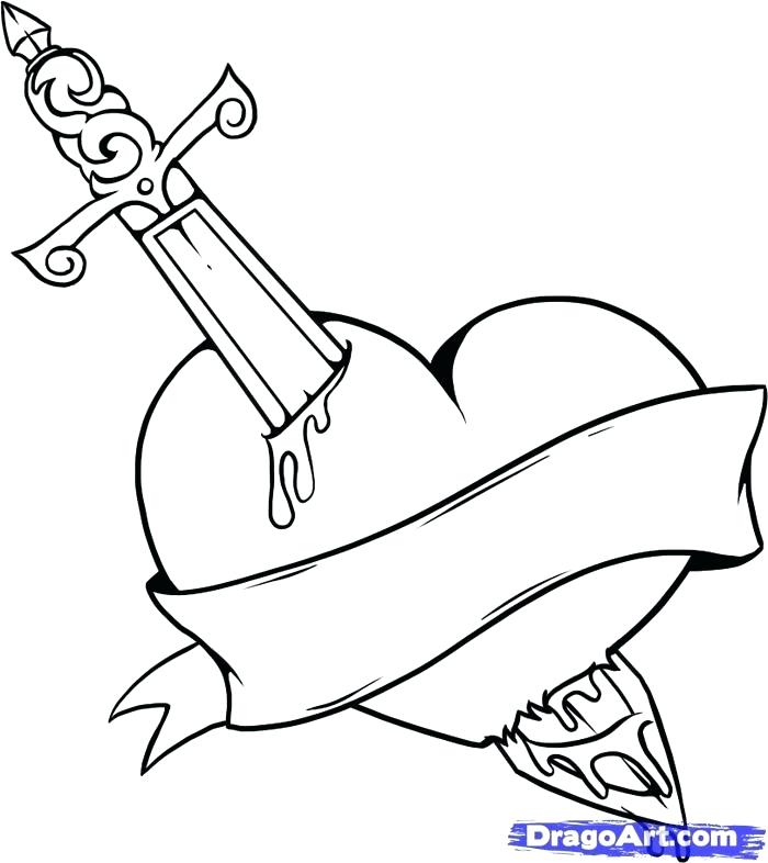 700x786 Pretty Heart Drawings 5 Photos Of The Broken Heart Drawing Step By