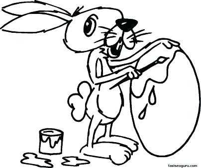 404x338 Printable Egg Coloring Pages Bunny Painting Page Colouring