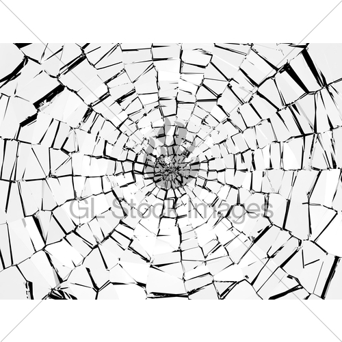 500x500 Shattered Glass Drawing