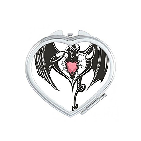 463x463 Broken Armor Black Fire Love Heart Huge Wings