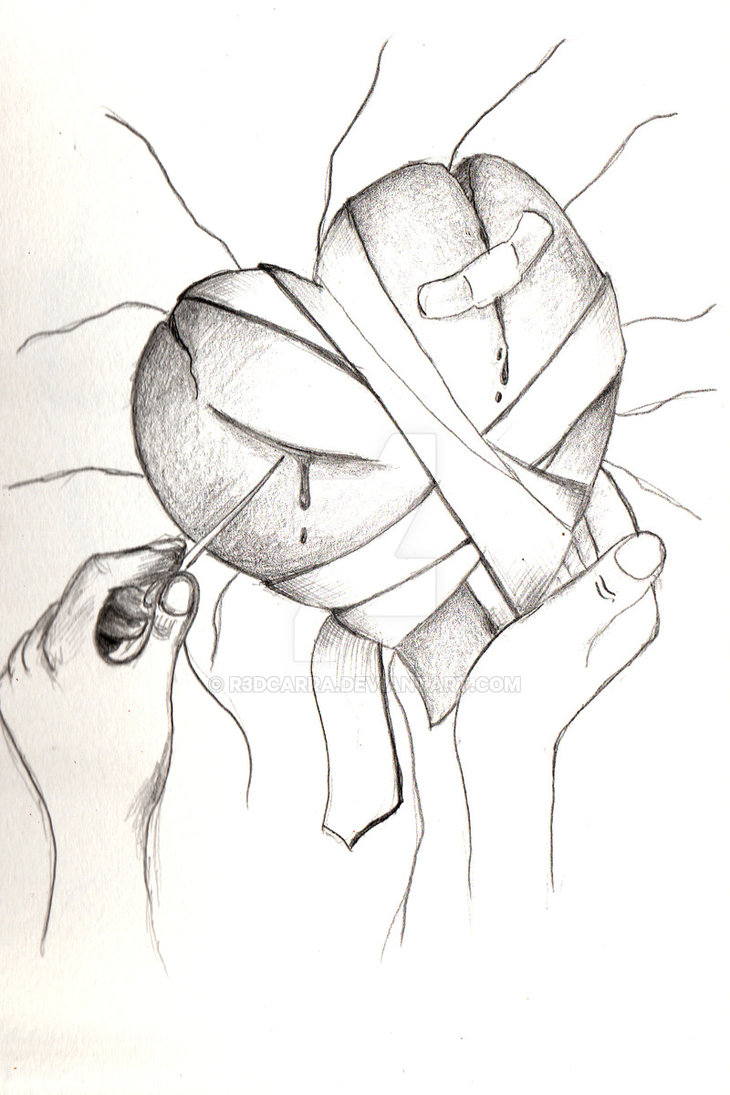 Broken Heart Drawing at GetDrawings | Free download