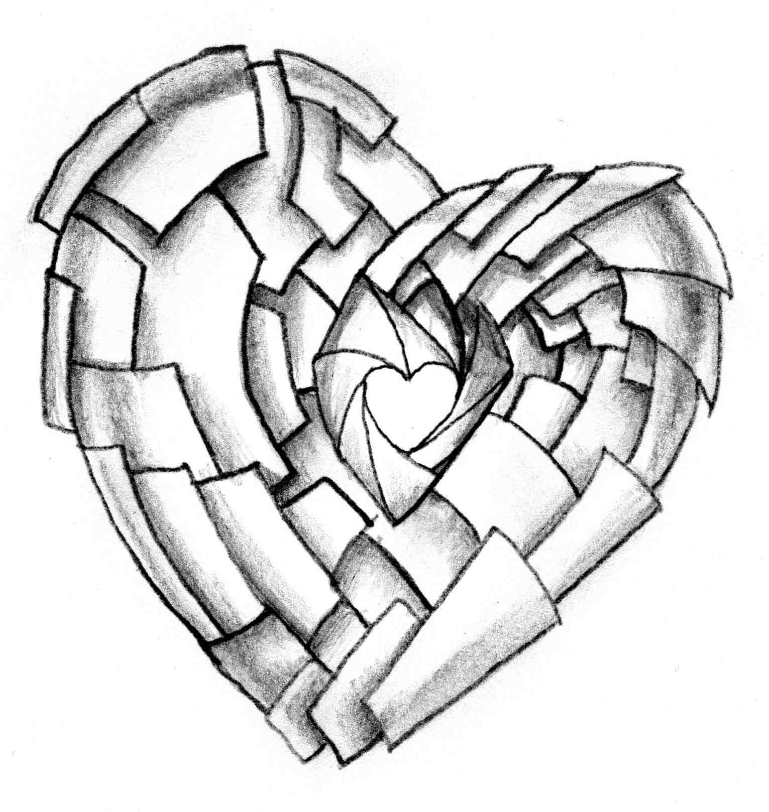 1531x1618 Drawings Of Broken Hearts Drawing Sketch Uncategorized Tagged