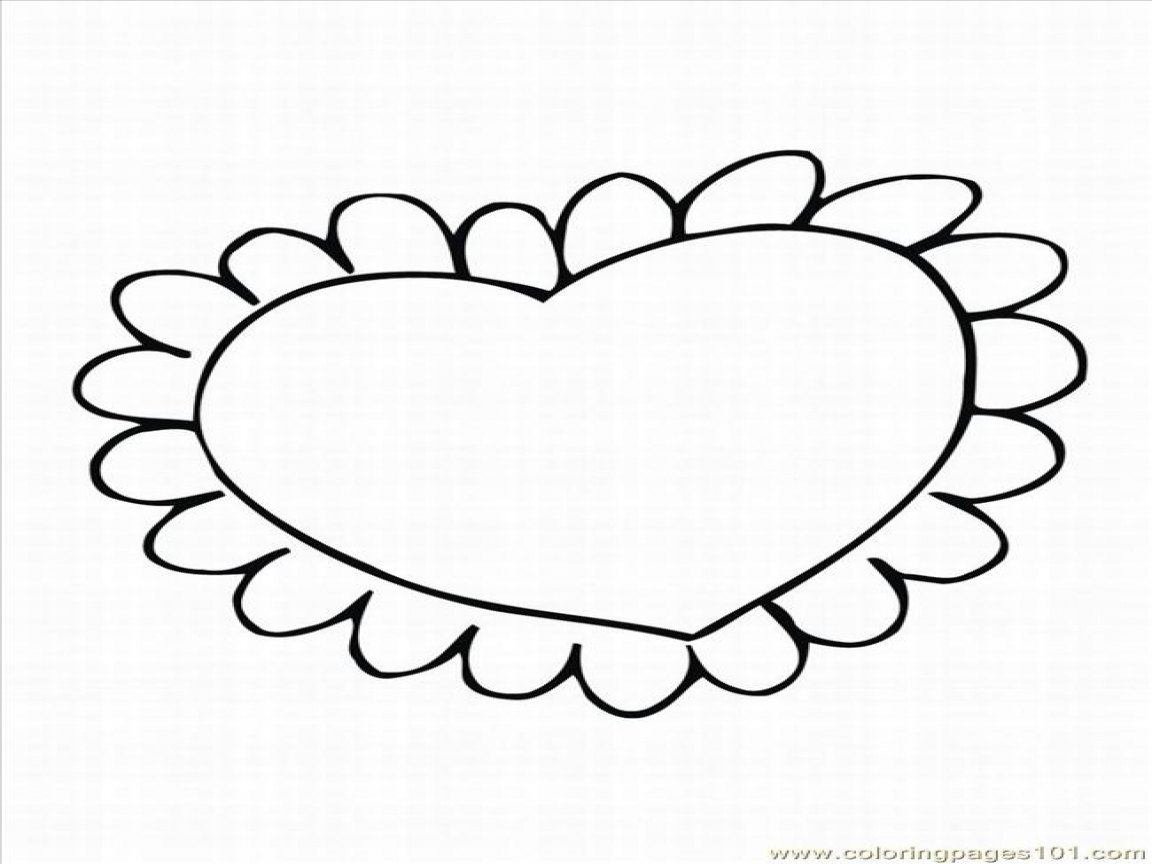 Easy Broken Heart Coloring Coloring Pages