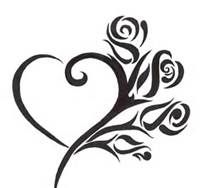 215x188 Pencil Drawings Of Hearts With Wings And Banners Collection