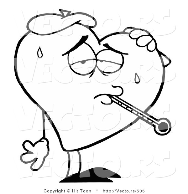 600x620 Broken Heart Clipart Sick Heart