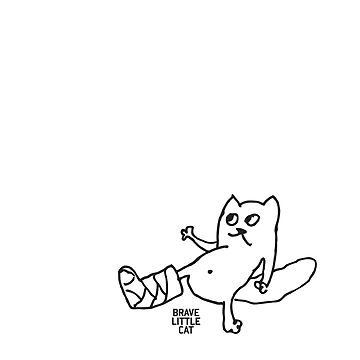 360x360 Broken Leg Cat Long T Shirt By Bravelittlecat Redbubble