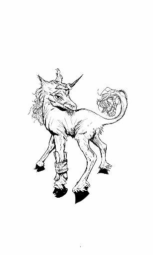 307x512 Unicorn I Drew With Broken Leg And Duck Taped Horn. Self Portrait