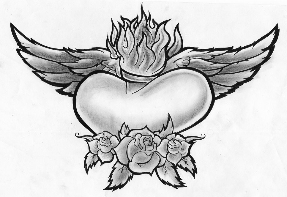 966x663 Broken Heart With Wings Clipart