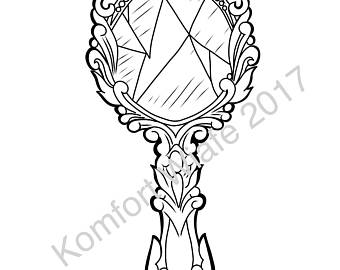 340x270 Broken Mirror Dagger Digital Print