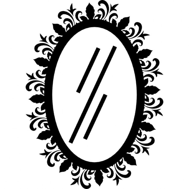 626x626 Oval Mirror Of Hair Salon Icons Free Download
