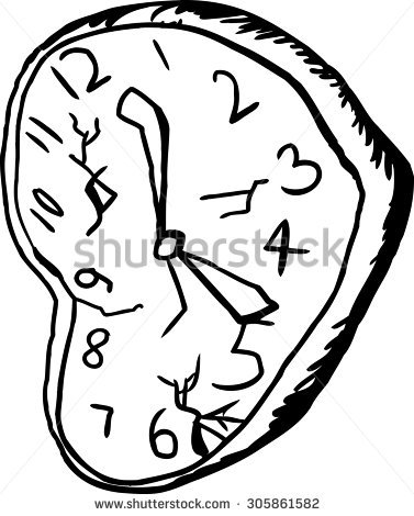 377x470 Drawn Clock Shattered