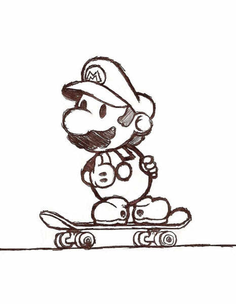 466x600 Super Mario Skate By Blackwood6