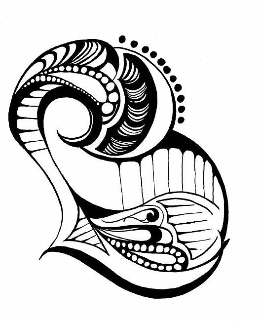 529x650 Abstract Line Drawings Art Abstract Butterfly Wing By Artist