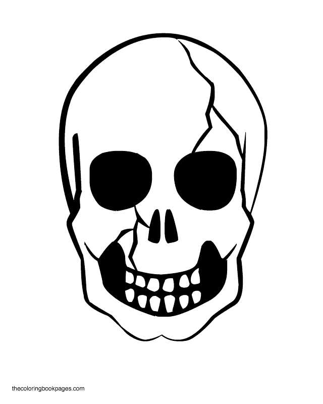 640x800 Skull And Crossbones Coloring Pages