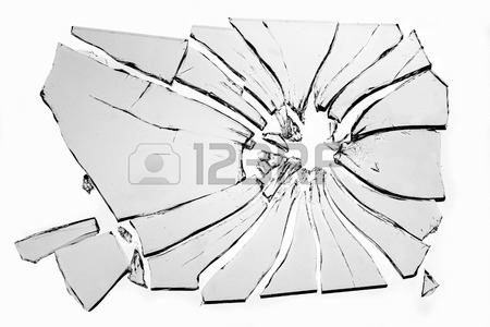 450x300 Broken Glass Isolated On White Background Stock Photo, Picture