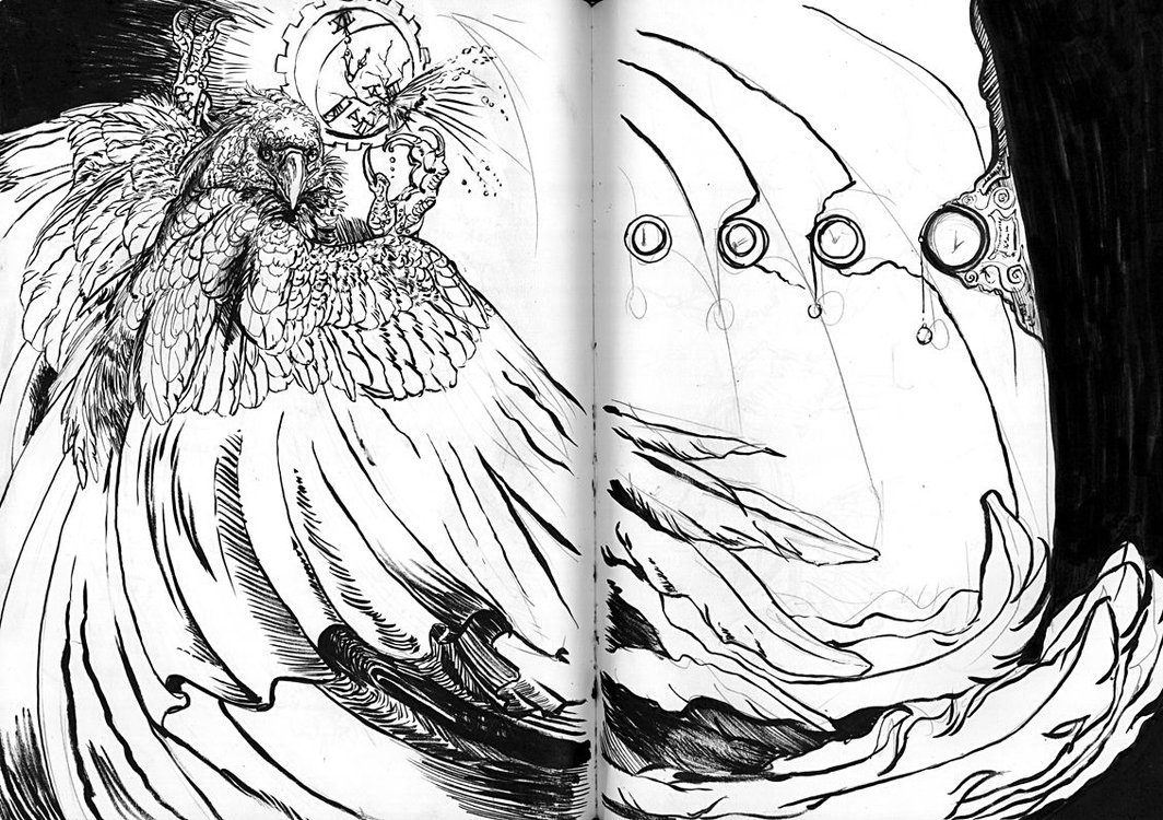 1064x750 Broken Time By Vantid