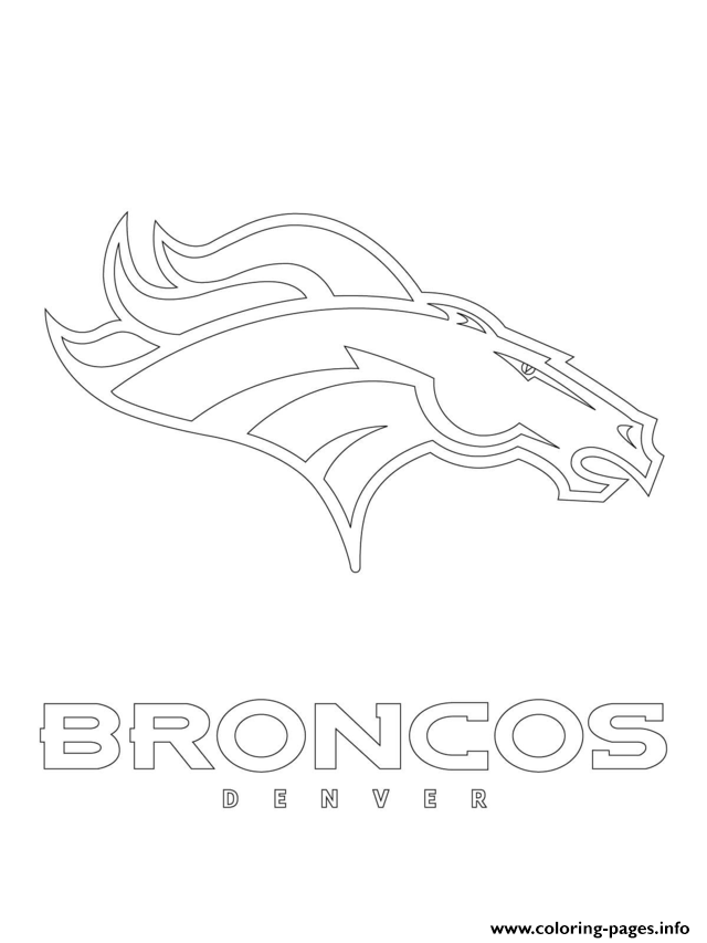 640x853 Denver Broncos Logo Football Sport Coloring Pages Printable
