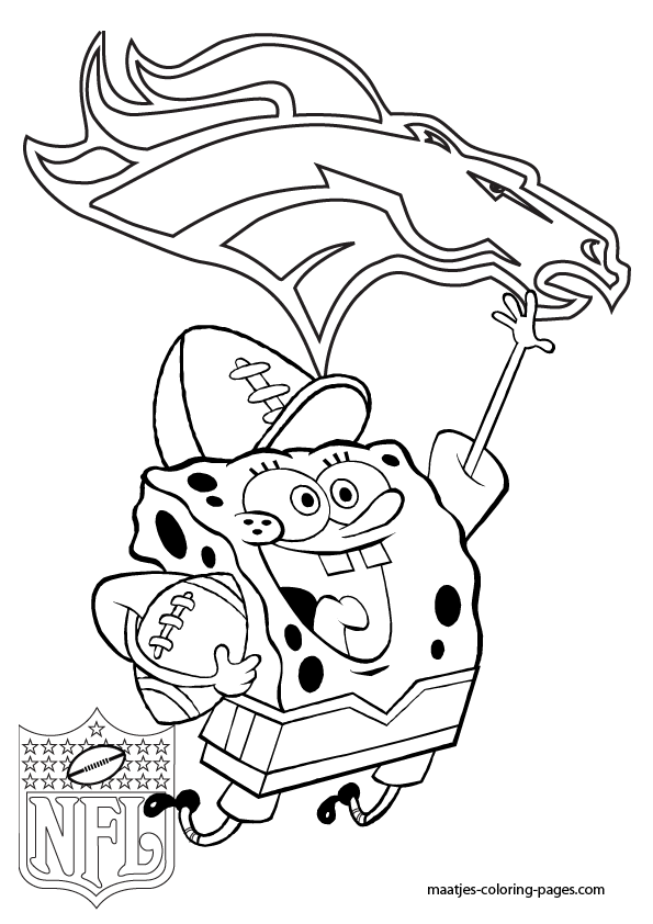 595x842 Denver Broncos Coloring Page Coloring Page For Kids